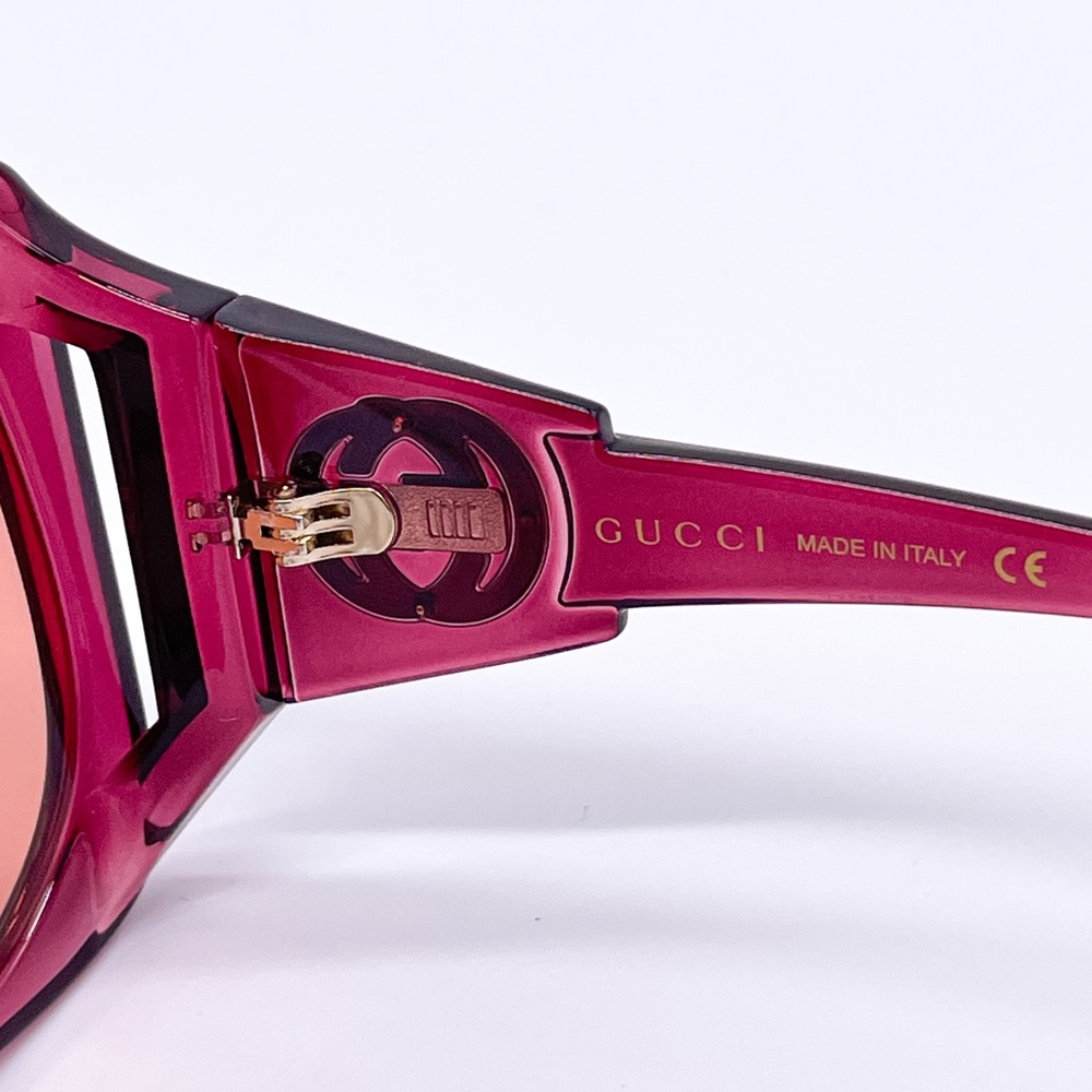 NEW GUCCI GG0875S 003 OVERSIZED PINK WOMEN SUNGLASSES GUCCI - Picture 14 of 16